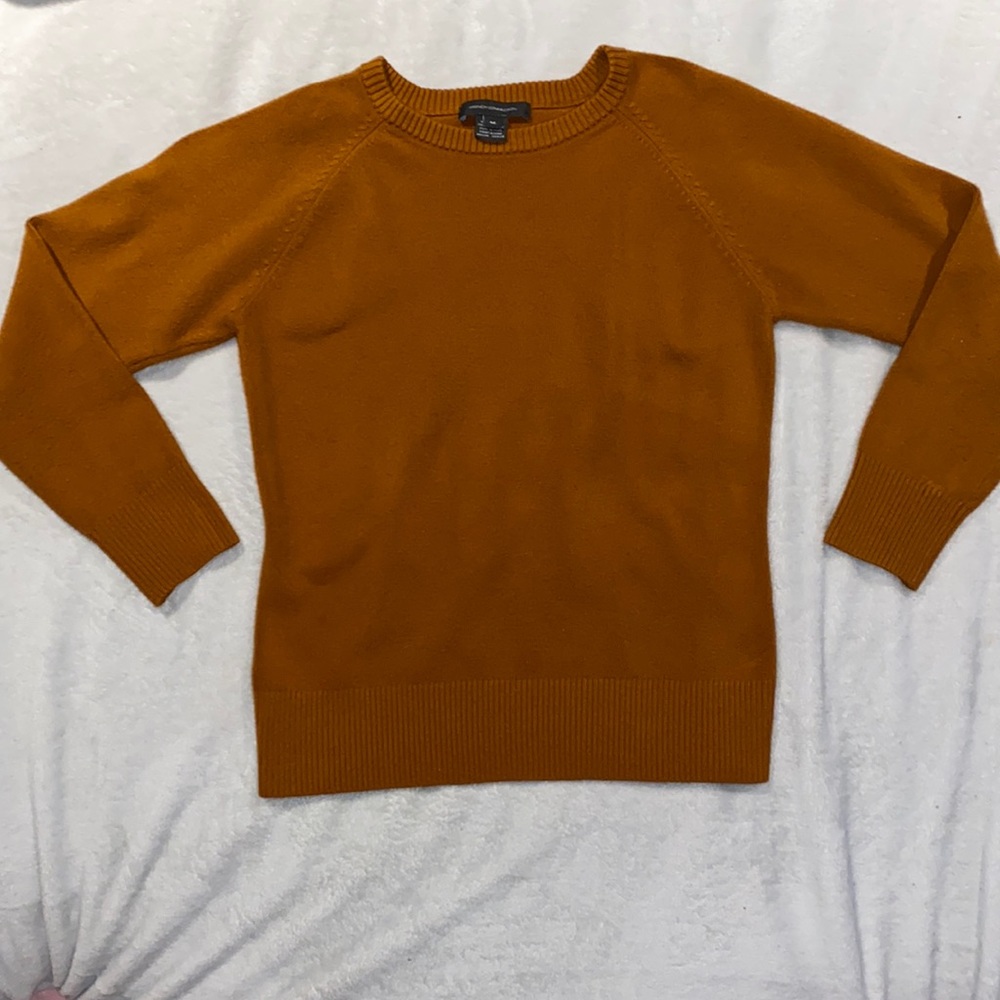 French connection Crew neck warm sweater Burnt orange size medium